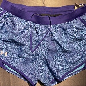 Under Armour Women's Athletic Shorts in Purple and Blue